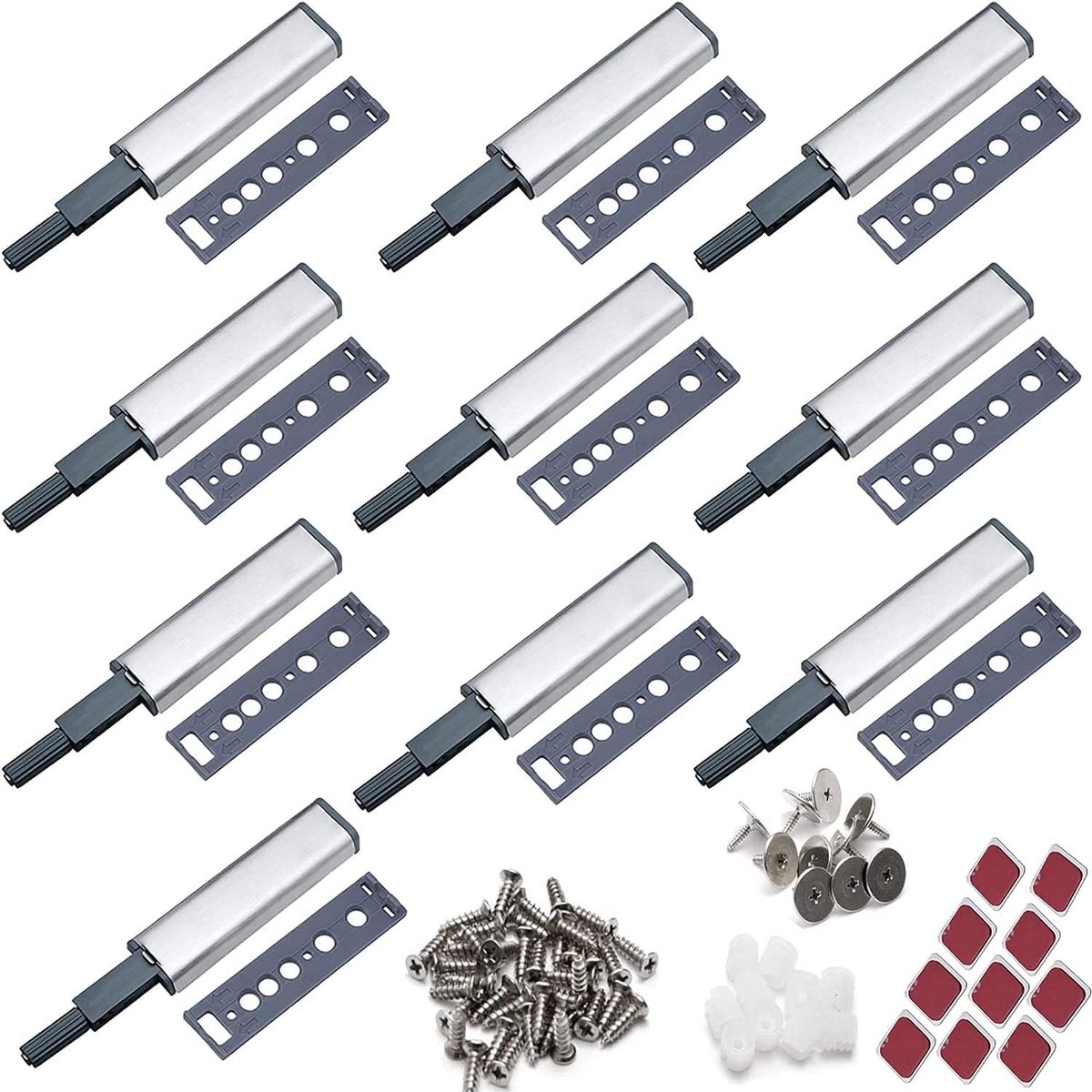 Door Damper, Furniture Door Damper, Pressure Door Opener, Magnetic Snapper, Magnet, Door Closer, Strong Push to Open - ShopVlot