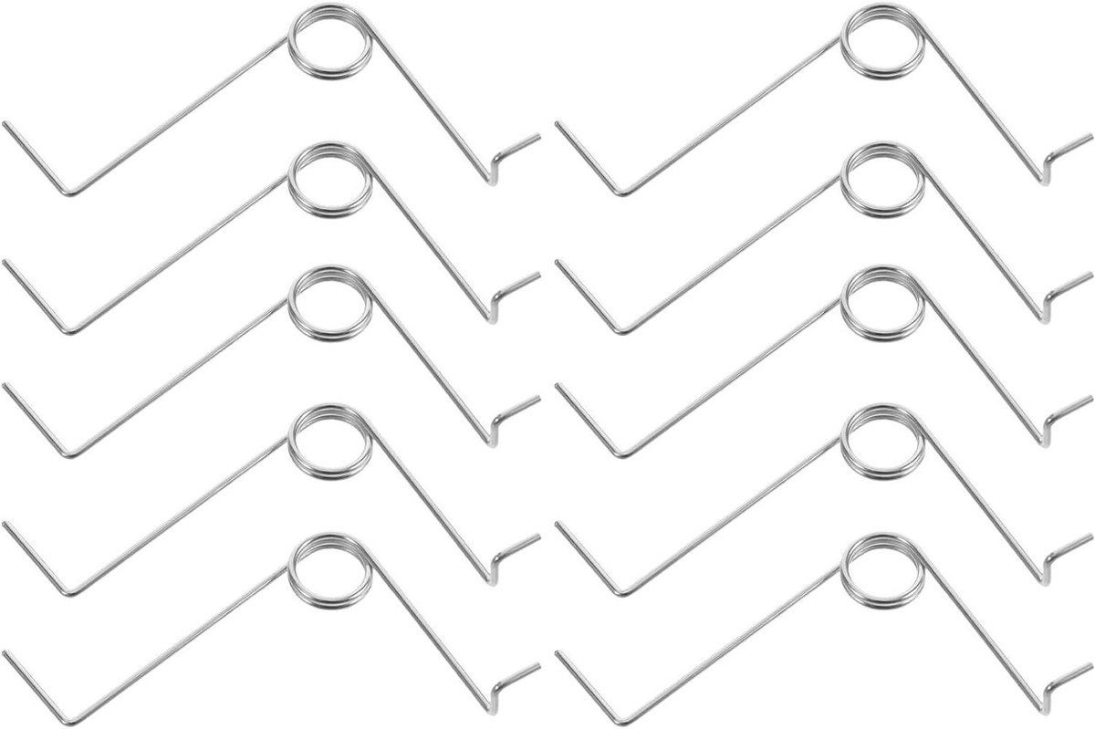 Torsieveren Strijkijzer - Reparatieset Metalen Spoelen - Onderhoud Kledingstomers - Directe Terugvering - 10 Stuks - Zilver