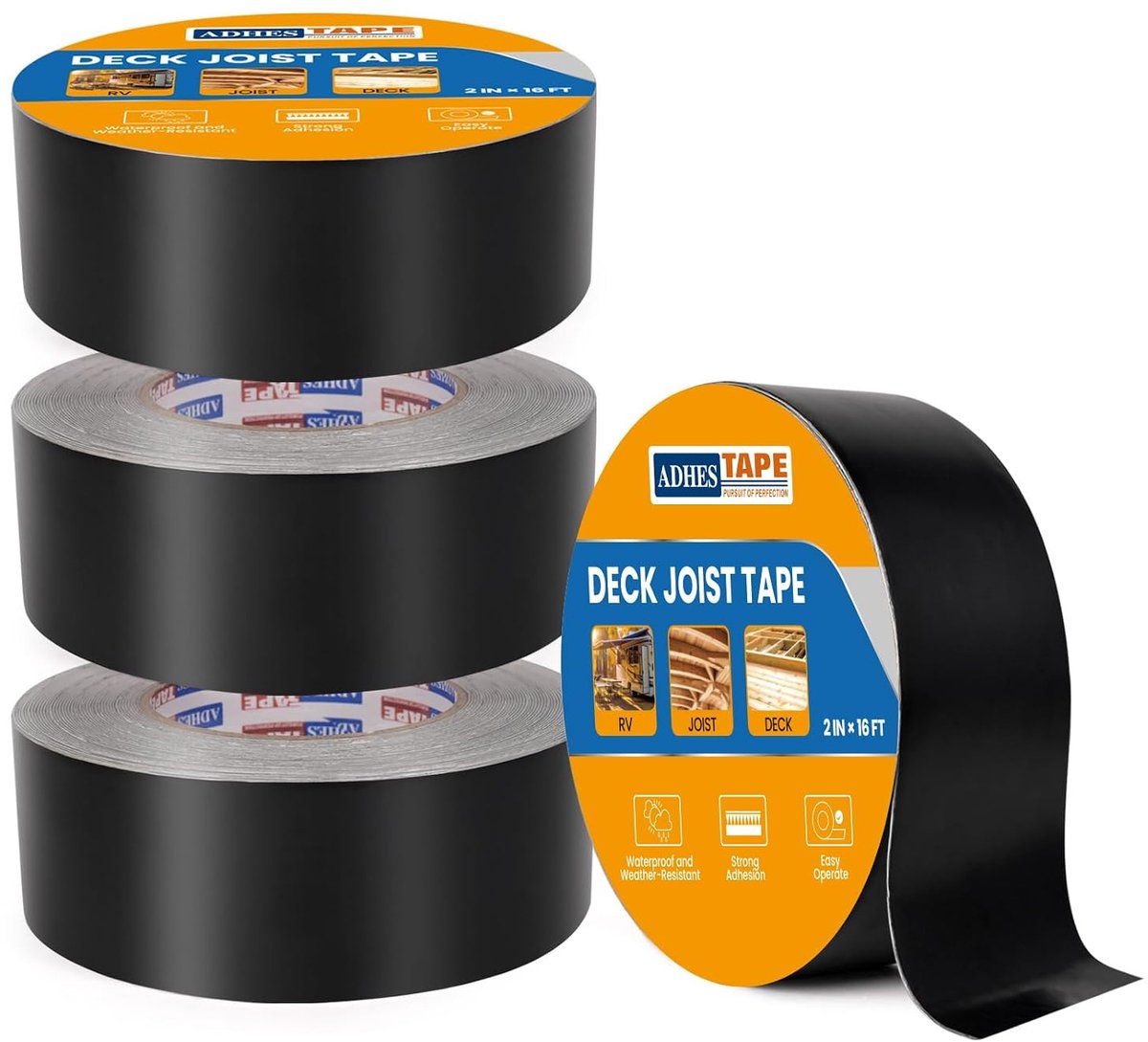 ADHES Butyl Tape Sealing Tape, 50 mm x 5 m, 4 Rolls Weatherproof and - ShopVlot
