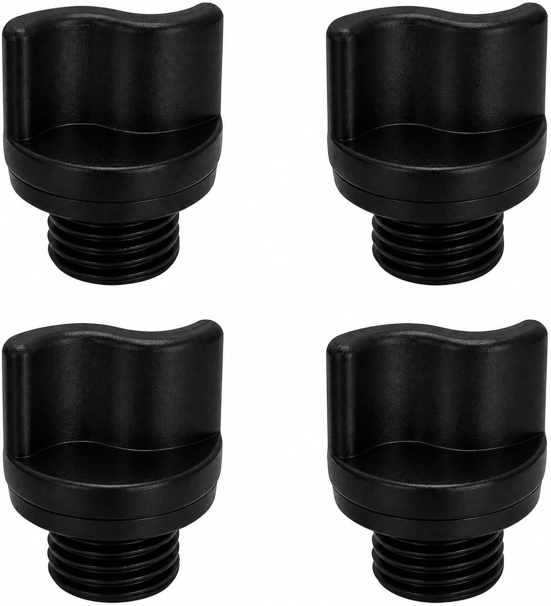 4 x afvoerstop voor zwembad R0446000 met O-ring, NPT 1/2 inch, reservestop compatibel met zwembadpompen, filterpompen - ShopVlot
