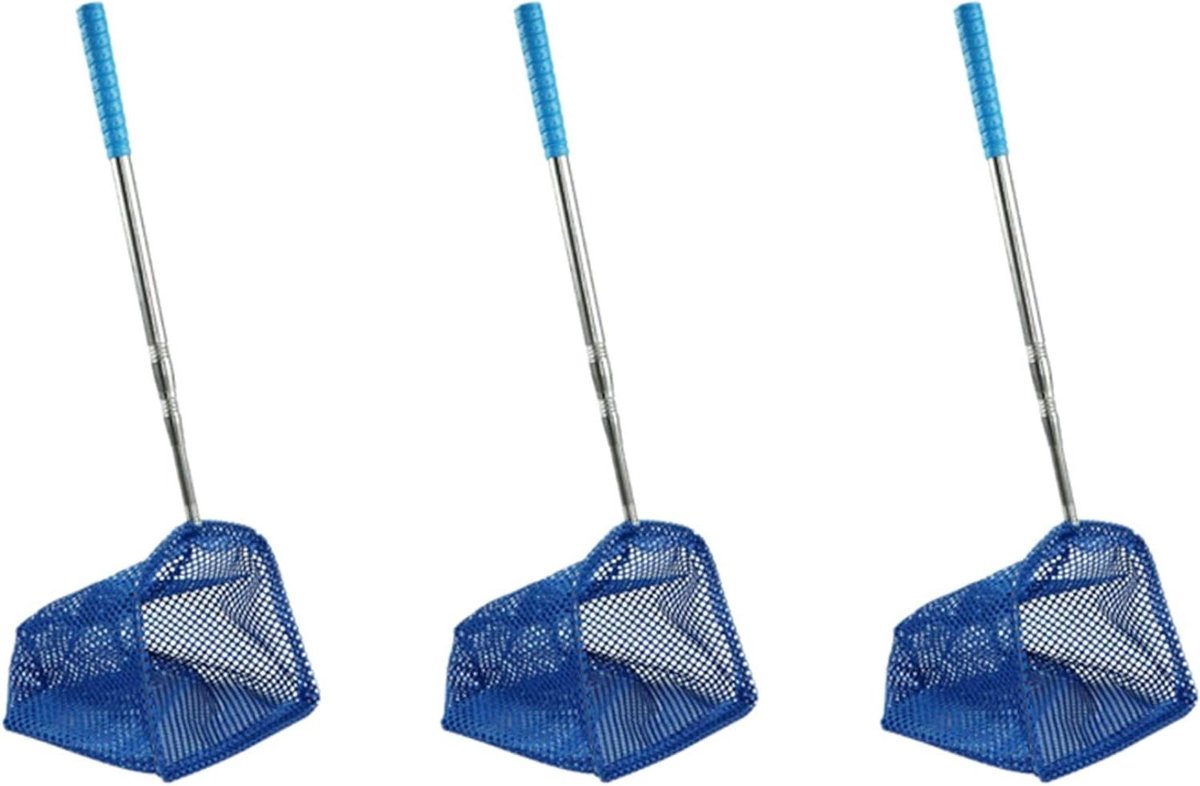 Tafeltennis Bal Retriever - Ballenbak Net - Trainingshulp - Telescopisch Ontwerp - 3 secties - Blauw