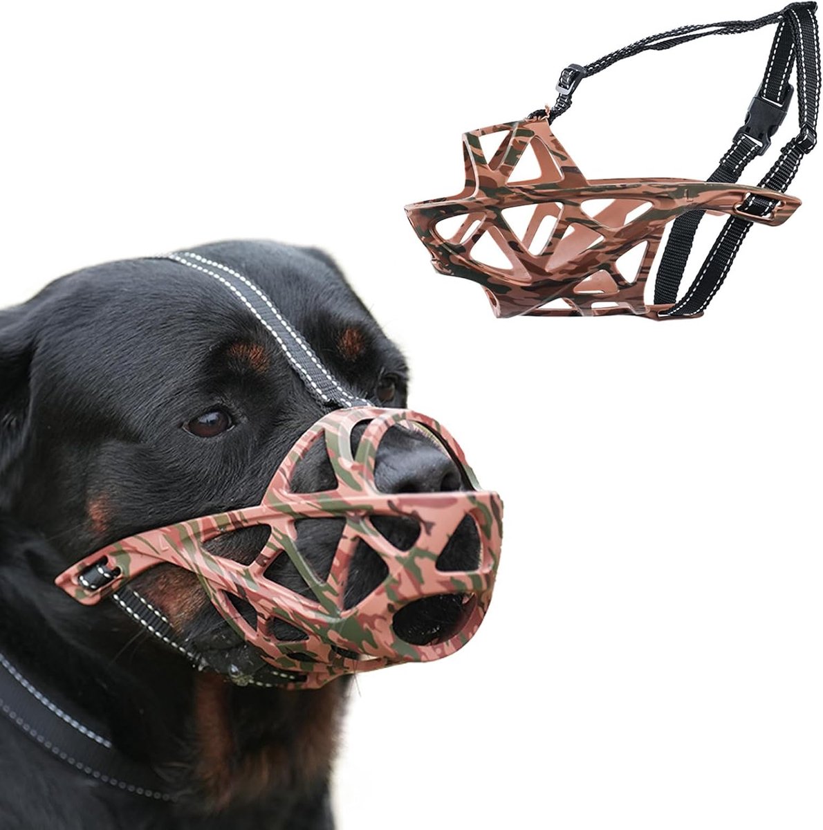 Hondentuig voor Grote en Middelgrote Honden - Verstelbaar met Reflecterende Nylon Strip - ShopVlot