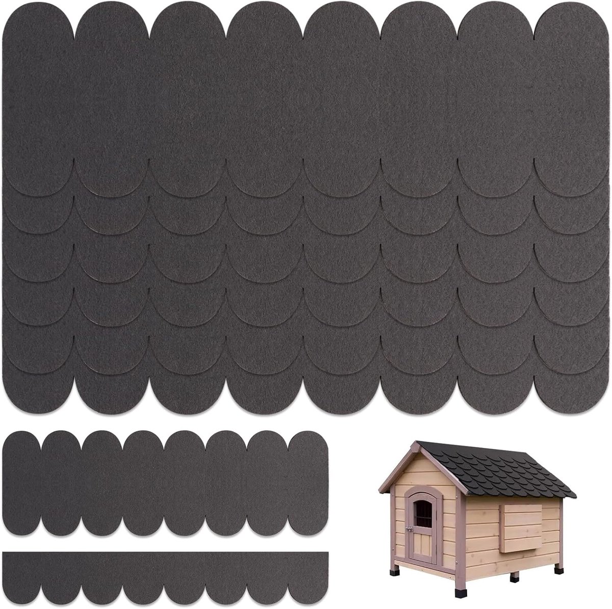 Mini dakshingles 32 stuks - zelfklevend - waterdicht - ideaal voor nestkasten - ShopVlot