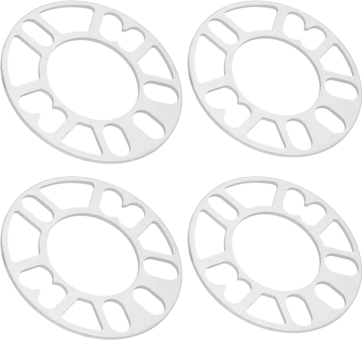 Wielafstandhouders 5 mm - Aluminium - Universeel voor 4/5 boutwielen - Verbeter de stabiliteit - ShopVlot