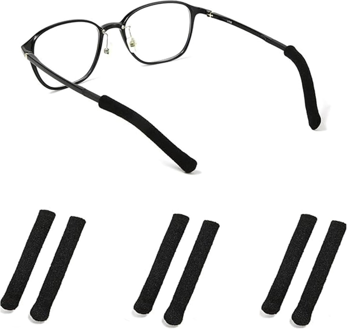Lezen glazen frame covers - 4 paar - nylon - antislip en comfortabel - universele pasvorm - ShopVlot