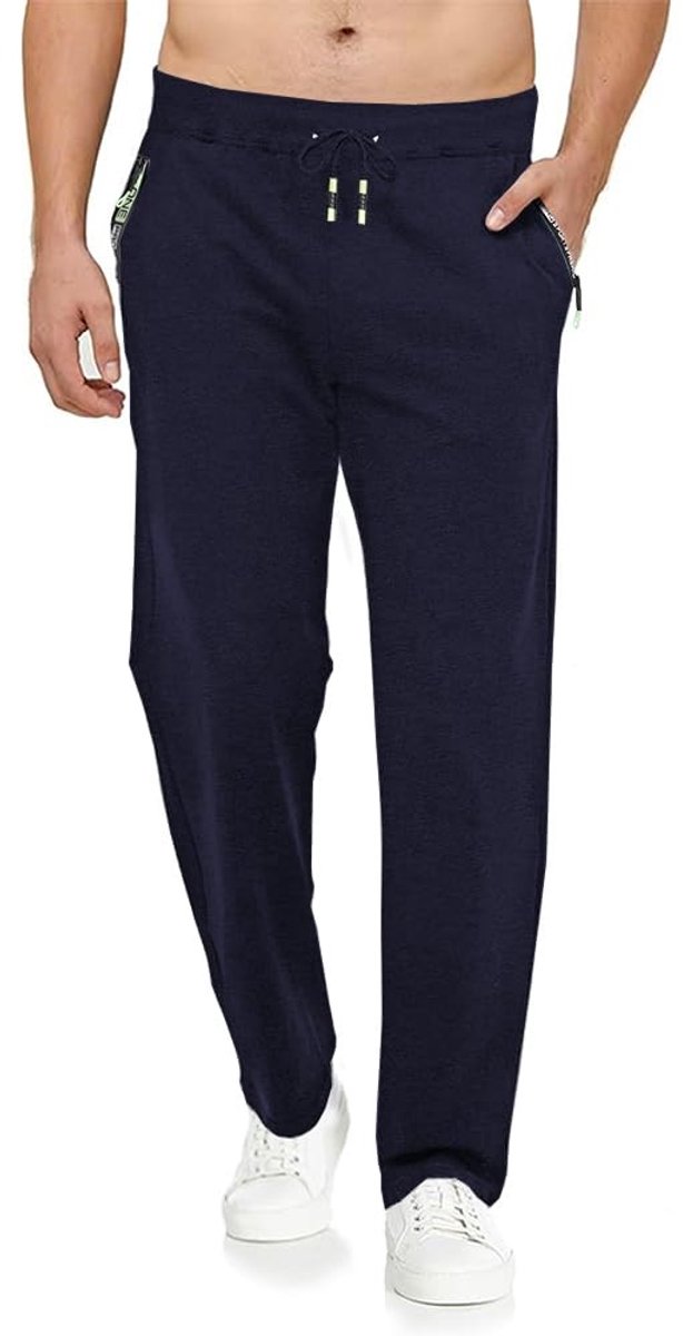 Lange Casual Sweatpants voor Mannen met Ritszakken