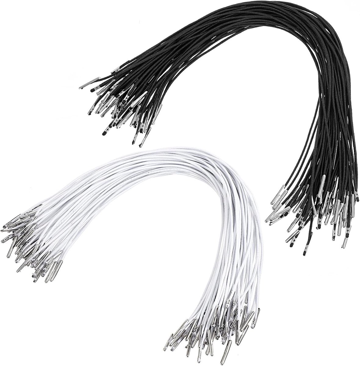 Elastische Touwbanden 60pcs - Zachtkoord 30cm - Masker Lanyard of Hoedverlenging - Perfect voor Creatieve Projecten - ShopVlot
