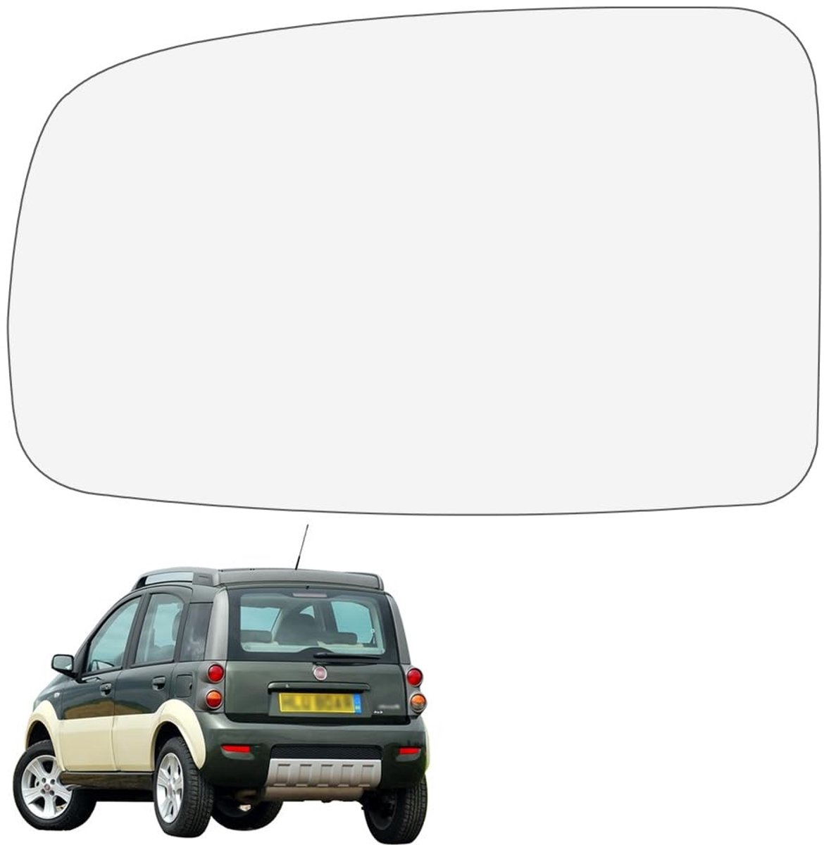Solidchoice - Vervangende Verwarmde Spiegelglas voor Auto