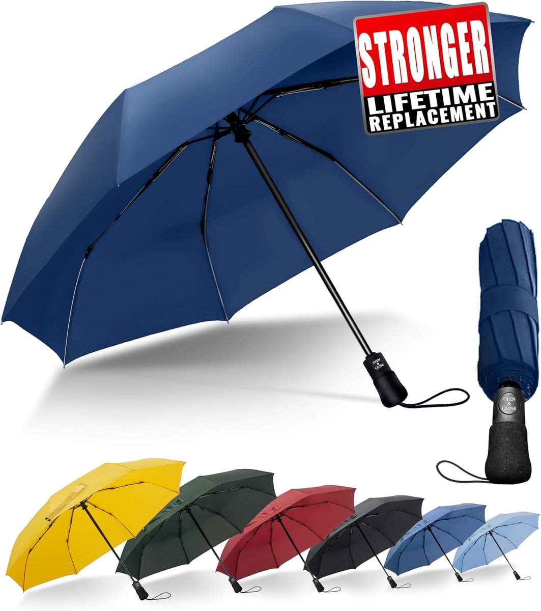 Compacte Reischelp Grote Stormbestendige Automatische Pocketparaplu 106 cm - Winddicht - Waterafstotend - ShopVlot