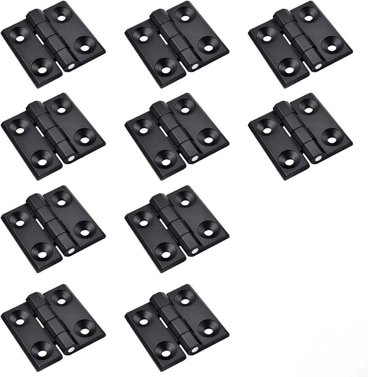 Deuren scharnieren set van 10 - zware zinklegering - inklapbare kogellagers - perfect voor meubels - ShopVlot