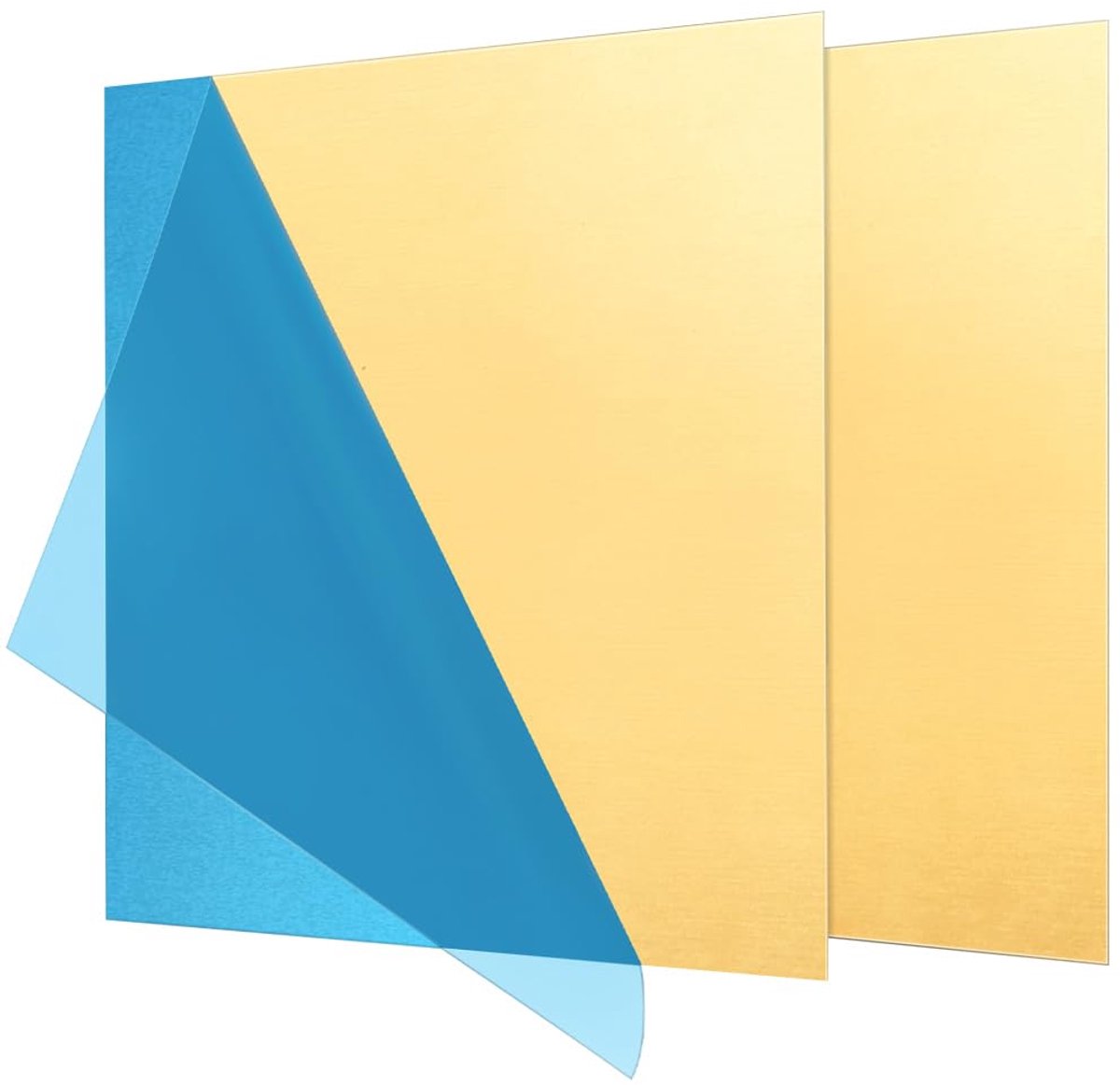 Messing plaat 1mm - 2 stuks 150mm x 150mm - Corrosiebestendig - Ideaal voor modelbouw - ShopVlot