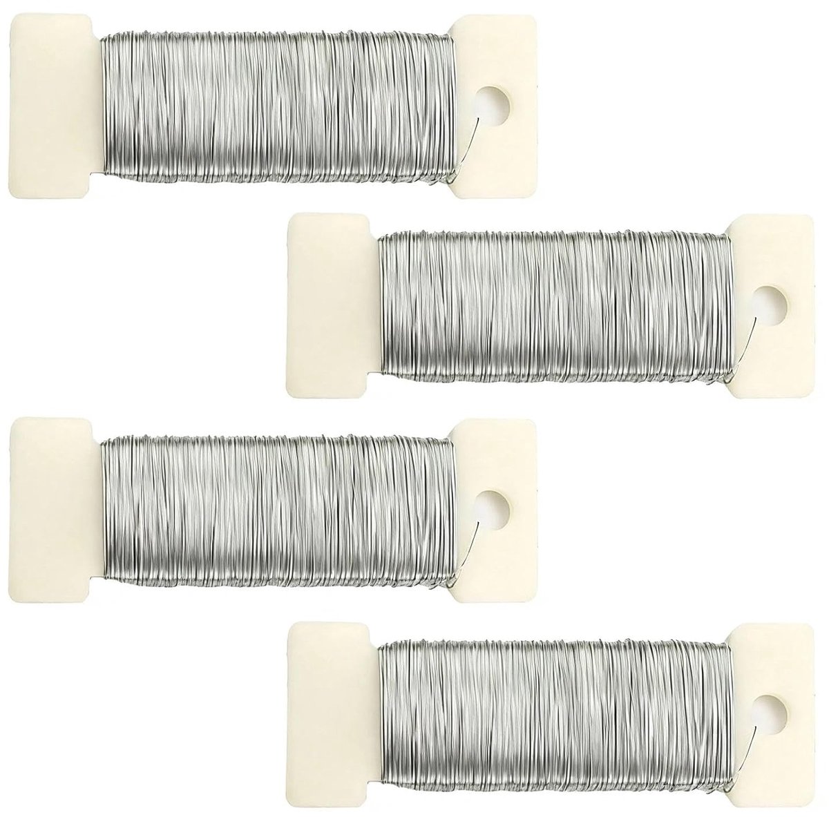 Knutseldraad 200m - Zilveren decoratieve draad - Buigzaam ijzerdraad - Perfect voor bloemen en decoratie - ShopVlot