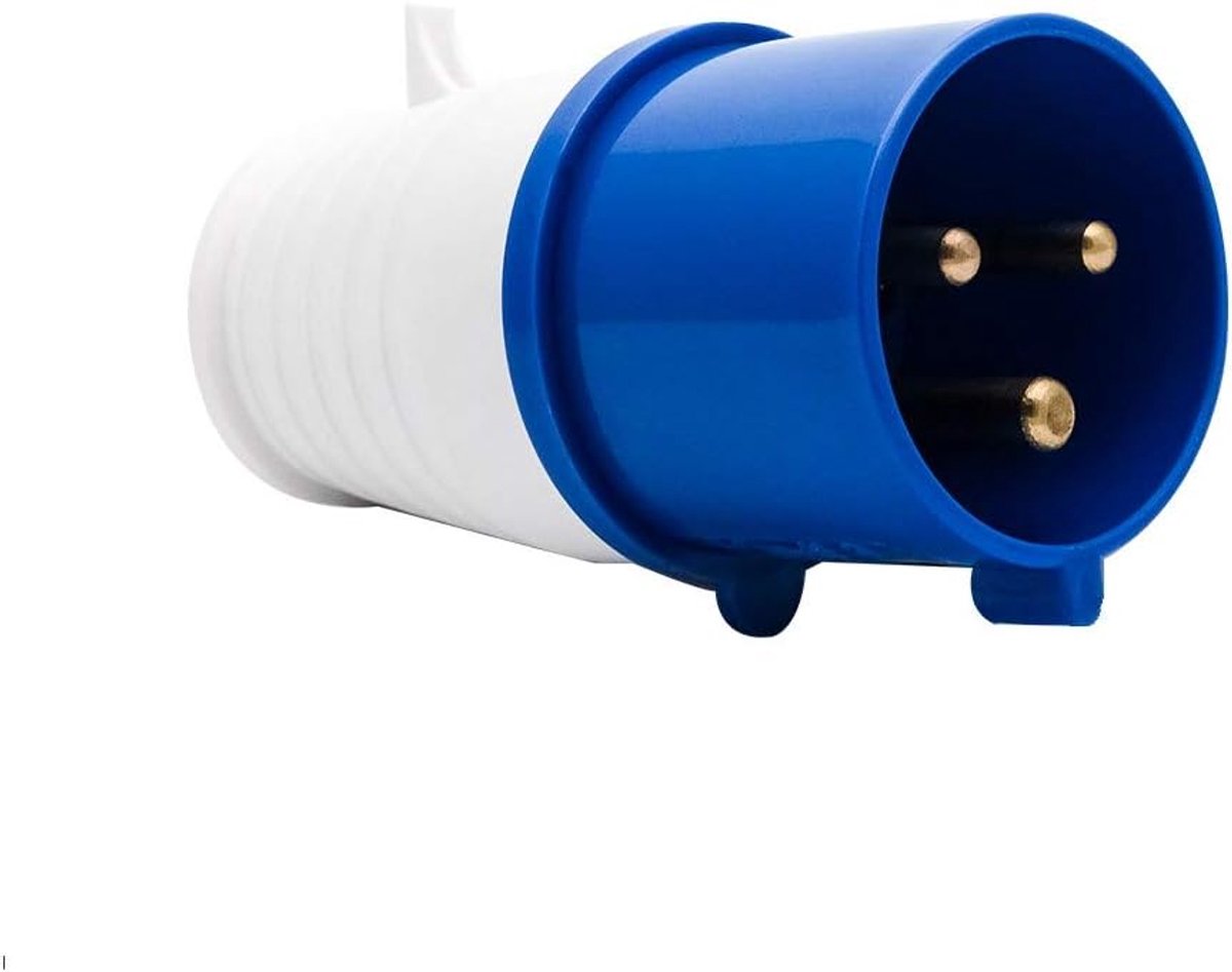 Industriële stekker 32A 220V - IP44 waterdicht - Nylon & Metaal - Geschikt voor buitengebruik - ShopVlot