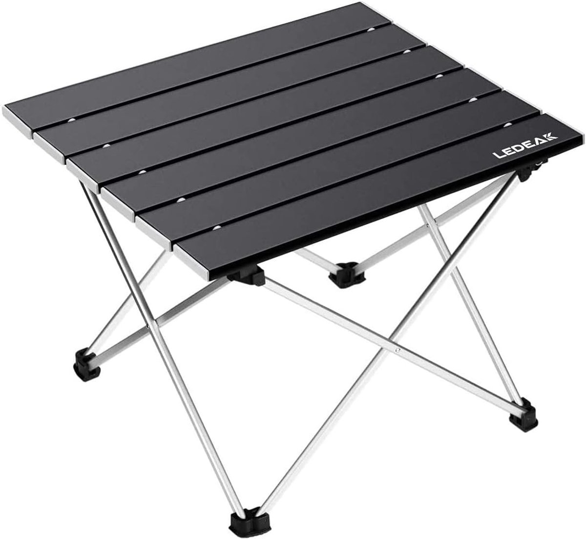 Opvouwbare Campingtafel - Zilver - Lichtgewicht Klaptafel met Aluminium Tafelblad - Voor Buiten en Binnengebruik