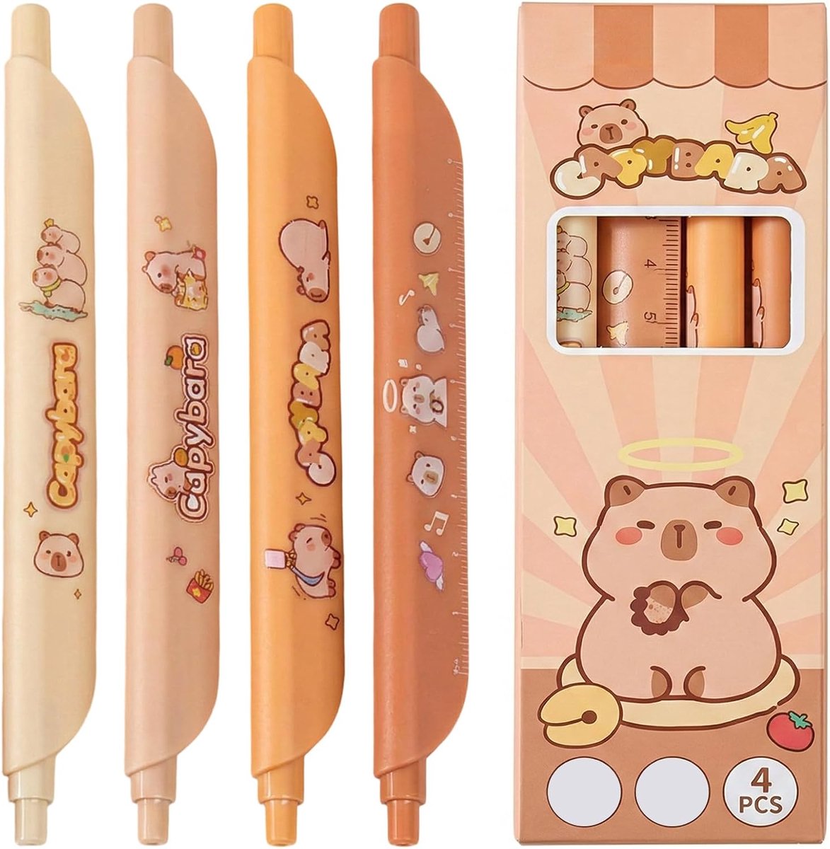 Drukstiften 0,5 mm - Schattig Capybara-design - Schrijfwaren voor kinderen - Ideaal voor school en kantoor - ShopVlot