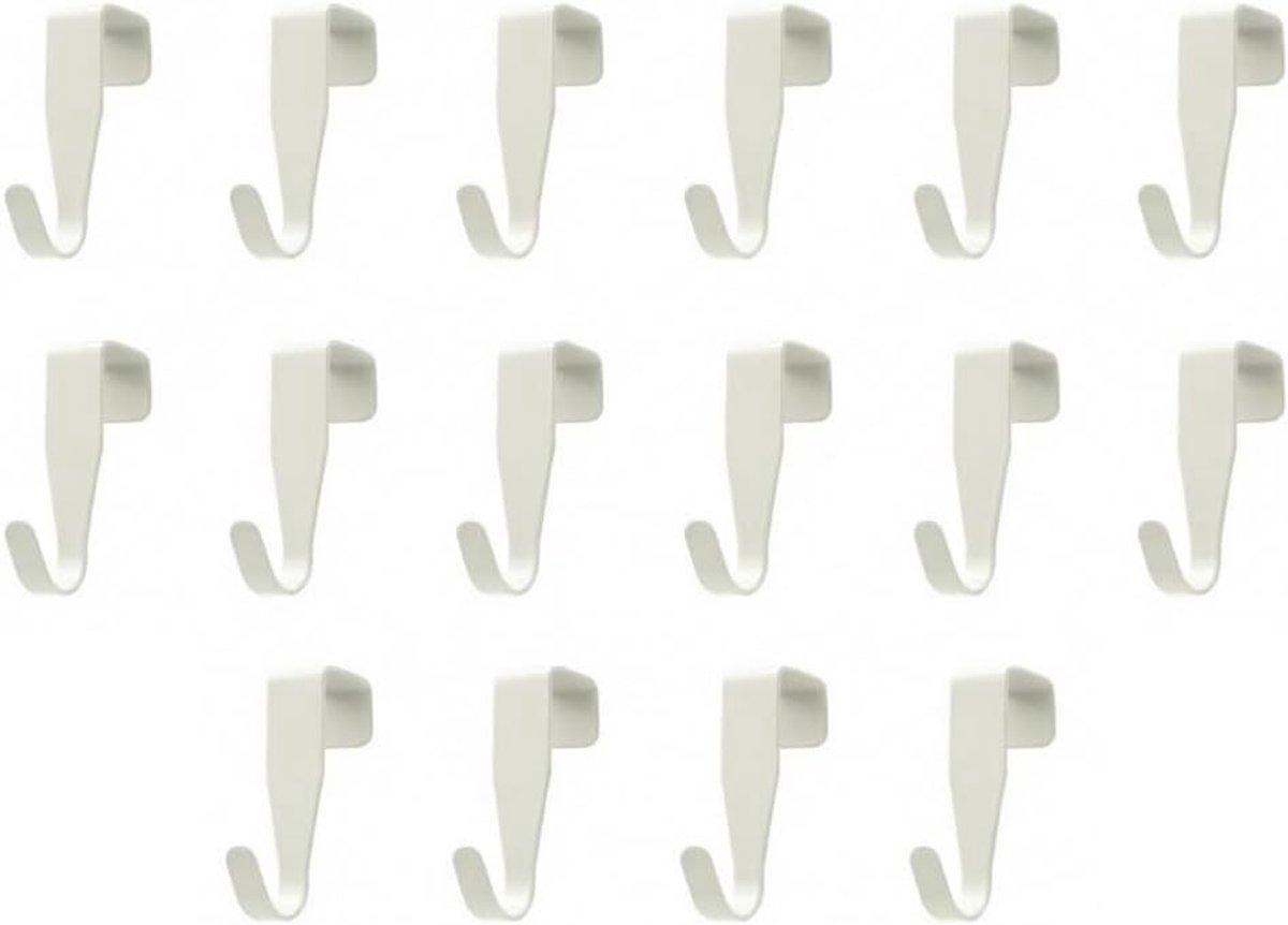 Kleine haakjes met schroef - zilverkleurig - sterke metalen constructie - eenvoudig te monteren - ShopVlot