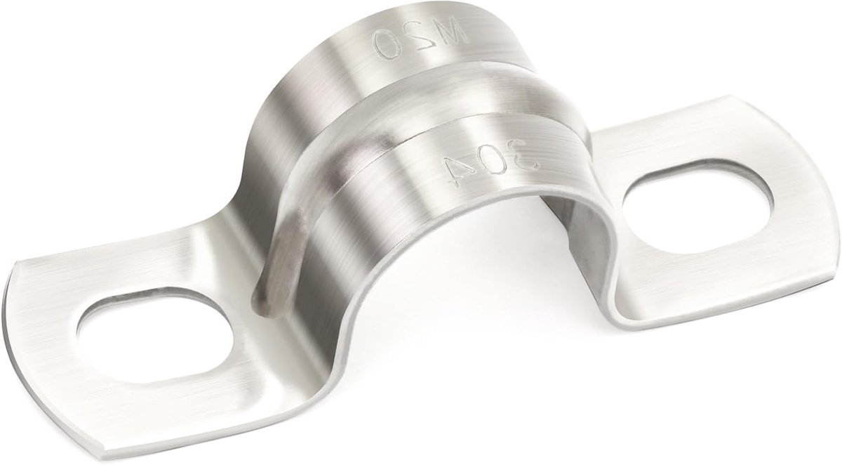 Ø 10mm Heavy Duty Pipe Brackets FamlTol Pipe Brackets 304 Stainless Steel Pipe Clamp Rigid pipe bracket for water - ShopVlot