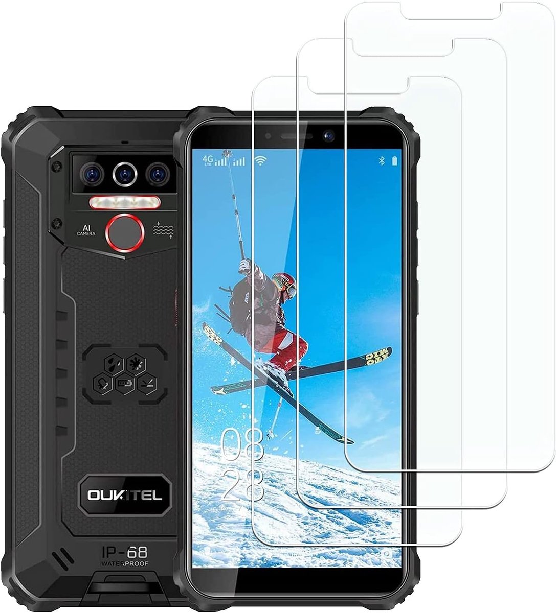 Tempered Glass Screen Protector Film for Oukitel WP5/WP5 Pro Hardness 9H Scratch-Resistant Anti-Bubble HD Clear Screen - ShopVlot