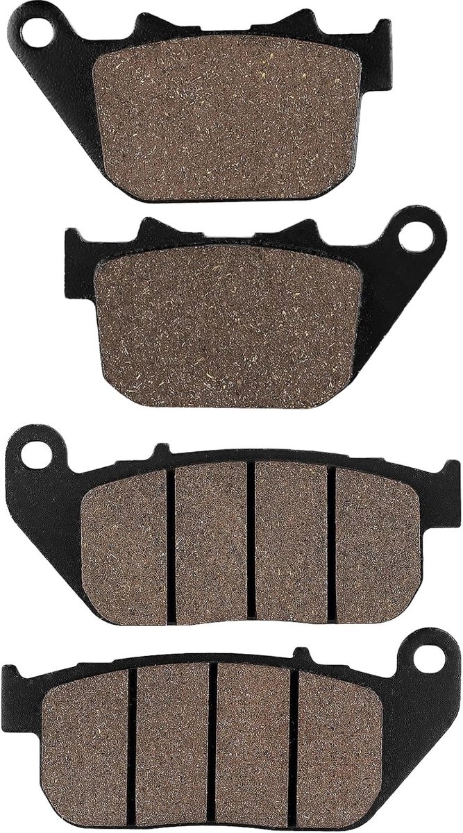 front and rear brake pads for HARLEY DAVIDSON XL1200C Sportster 1200 Custom 2004-2013 / XL1200L Sportster Low 2007-2011 - ShopVlot