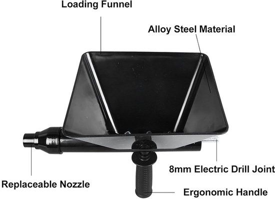 Mortelvoegenpistool - Cementkitpistool - Voegen Vullen - Automatische Voeding - Nylon Behuizing van Merkloos	 — afbeelding 4