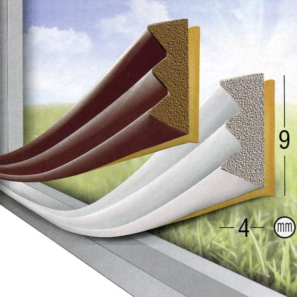 Koudebescherming rubber 6 m - E-profiel - Flexibel en eenvoudig aan te passen - Bespaar energie - ShopVlot