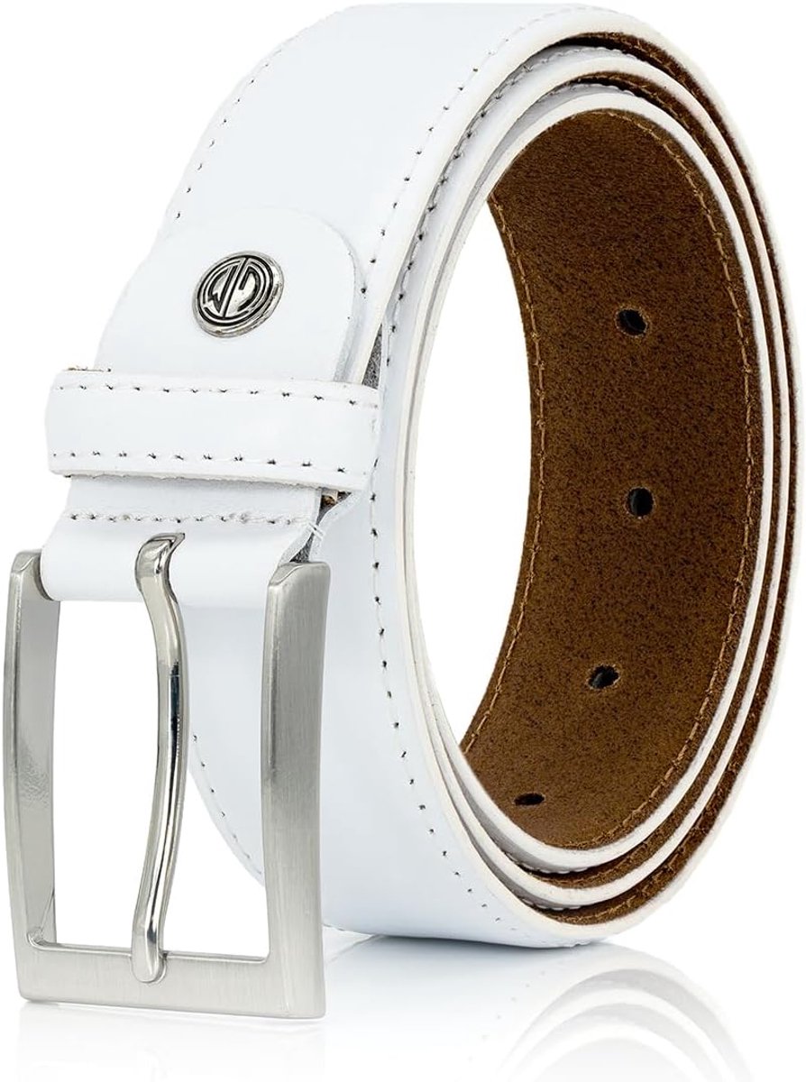 Leren riem 35 mm breed - kalfsleer - kan ingekort worden - ideaal voor dagelijks gebruik - ShopVlot