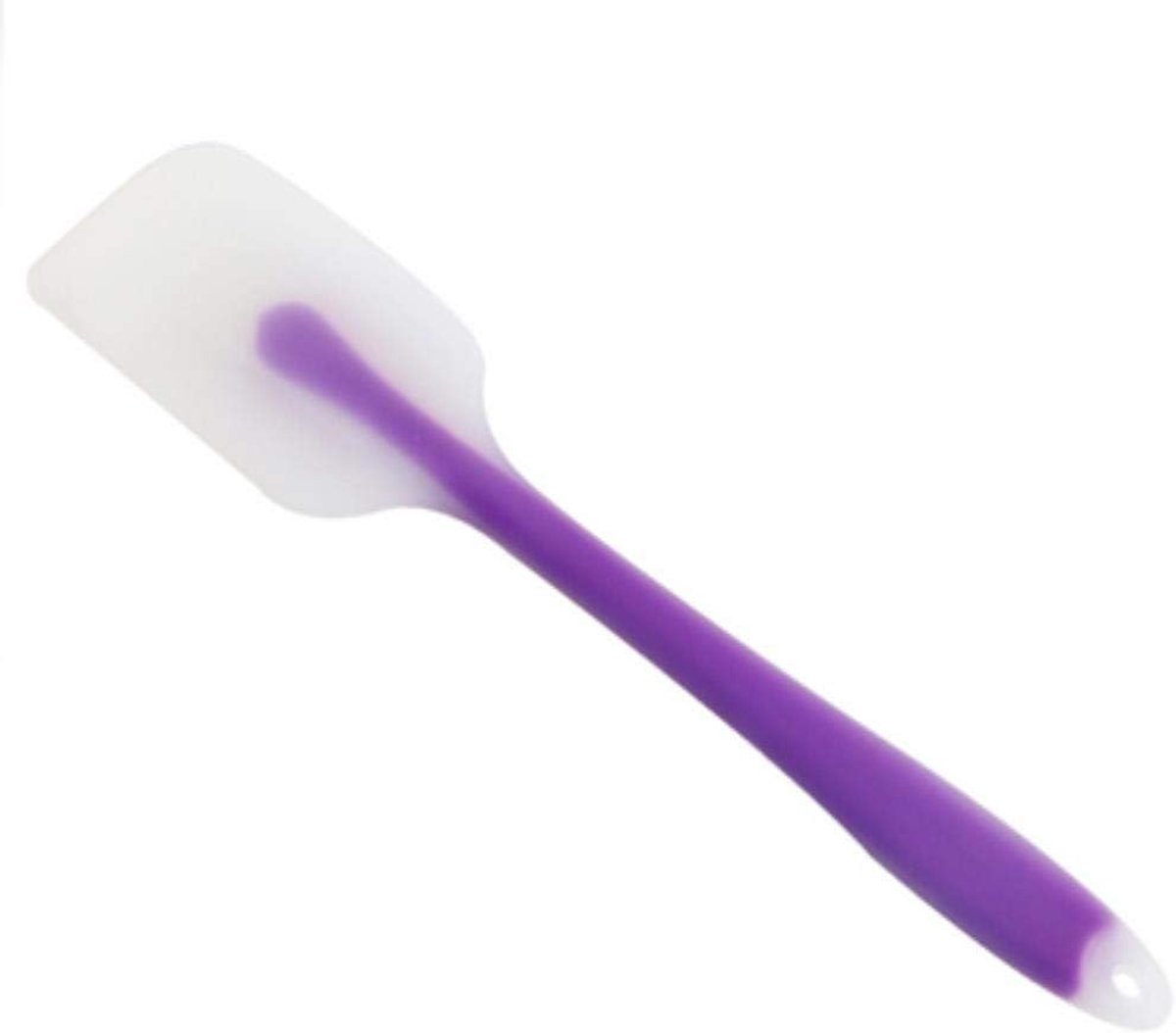 Silicone spatula kleine geel - hittebestendig rubber - non-stick en hygienisch - perfect voor bakken - ShopVlot
