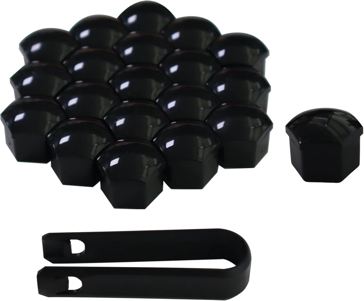 21pcs Wheel Bolt Caps, 17mm Hexagonal Wheel Nut Covers, Wheel Nut Cover Wheel Hub Caps for Most Car Wheel Nut Caps - ShopVlot