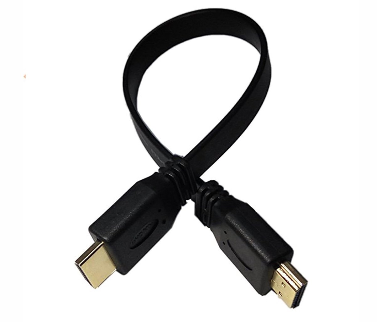 CERRXIAN 1FT Flat Slim High Speed HDMI Extension Cable A male to a male - ShopVlot