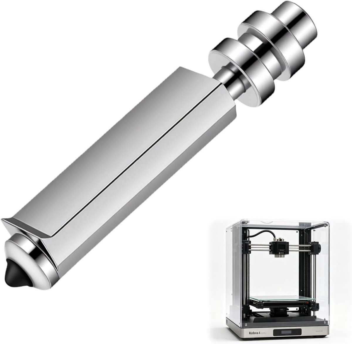 mondstuk (0,4 mm) voor de printkop van de Anycubic Kobra X 3D-printer, reserveonderdeel van gehard staal - ShopVlot