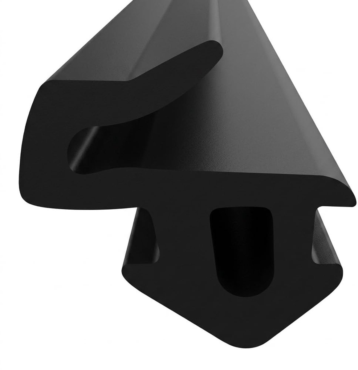Raamafdichtingen, kunststof venster, zwart, aanslagafdichting, afdichtingsprofiel voor ramen, 9 mm hoog, 10 mm breed - ShopVlot