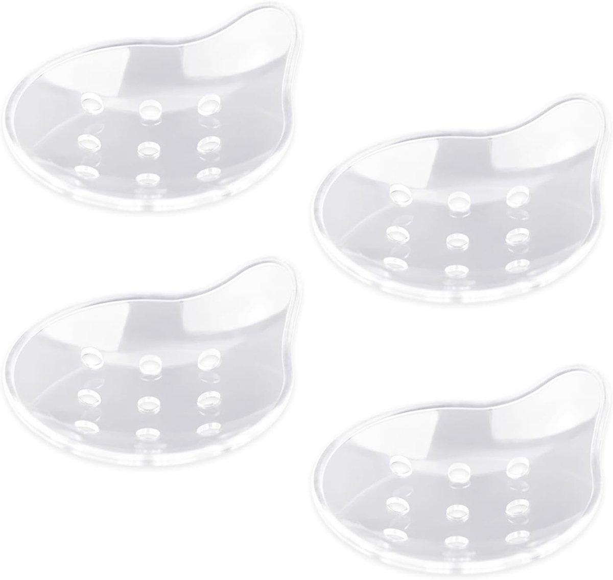 4 stuks poreus transparant oogmasker, eenvoudige en creatieve kunststof rekwisieten, multifunctionele oogbescherming - ShopVlot