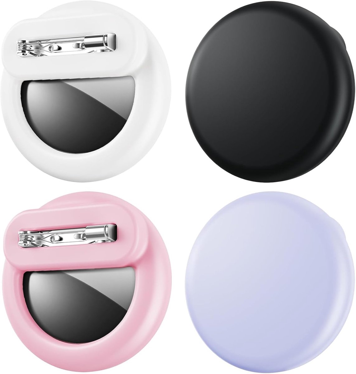 SnelShoppen - 4 Pack Verborgen Houder voor Kinderen, Onzichtbare Pin, Lichtgewicht Silicone, Ideaal voor Kinderen, Senioren, Huisdieren, Rugzakken en