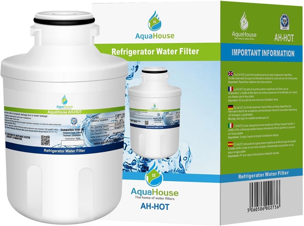 Koelkast waterfilter - vervangend voor Hotpoint, Caple, Indesit - verbeterde waterkwaliteit - eenvoudig te installeren - ShopVlot