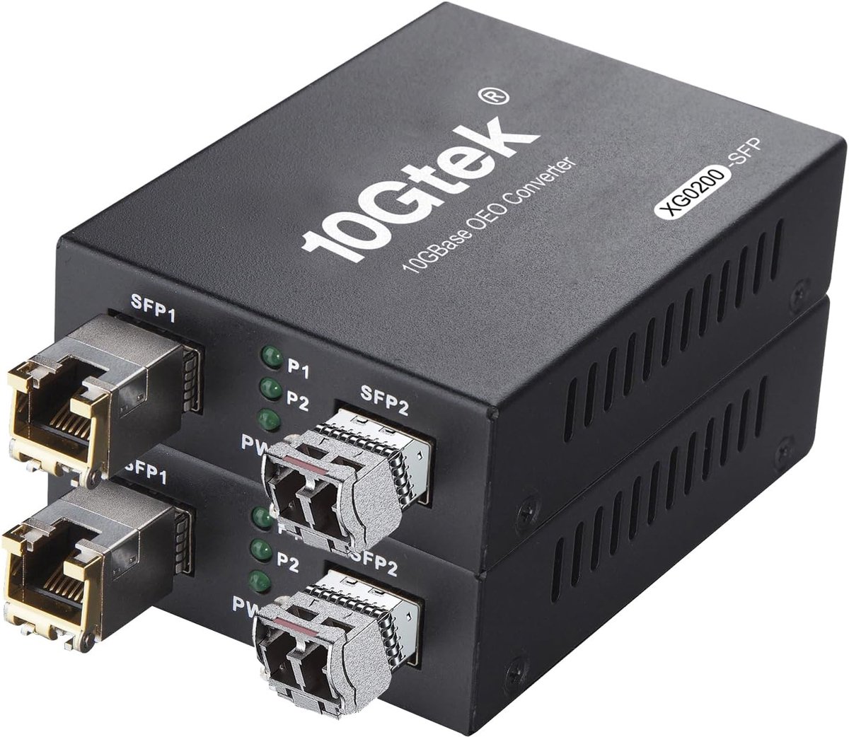 10GbE SFP+ Media Converter, Fiber to 10G Copper UTP Ethernet Media Converter, with a 10GBase-T Reach 30 Meters - ShopVlot
