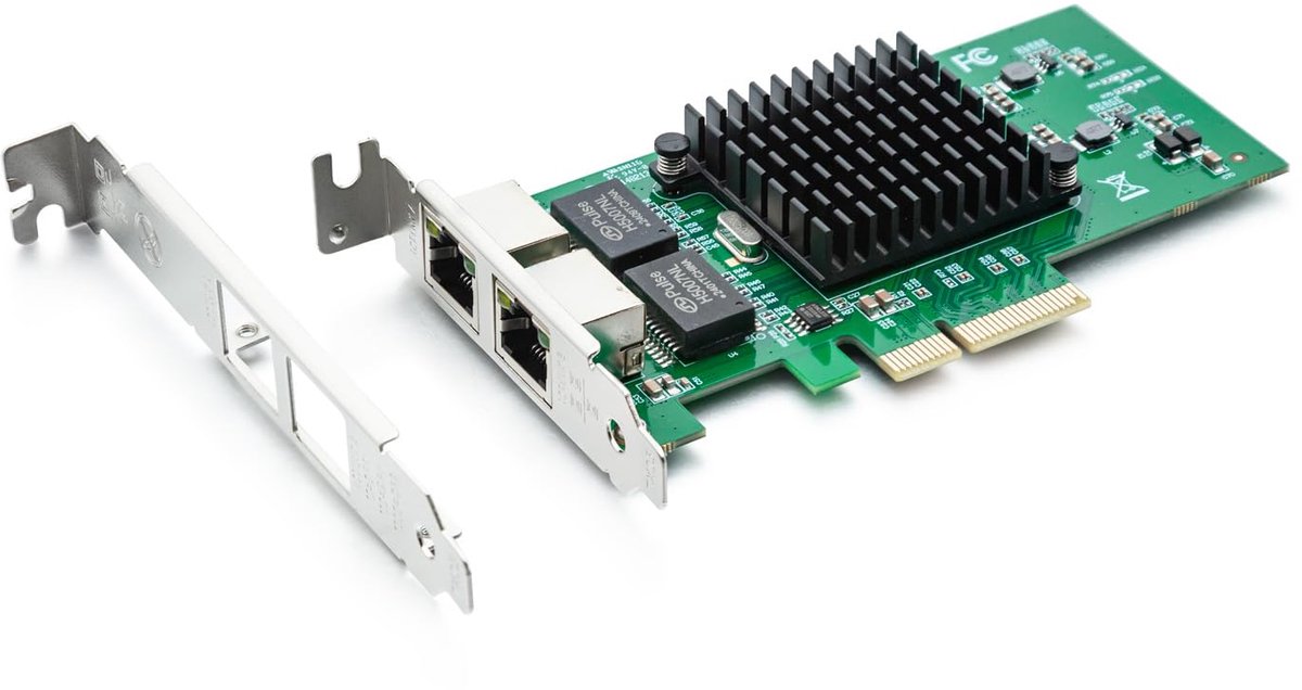 10Gtek 10/100/1000Mbps Gigabit Ethernet Converged Network Adapter (NIC) with Intel 82576 Chip - ShopVlot