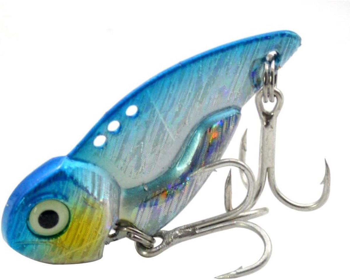Steinn Wobbler 5 Pieces Metal VIB Bait, 15 g, Hard Bait Fishing Bait, 3D Eyes, Spinner, Trout, Perch, Salmon, Zander - ShopVlot