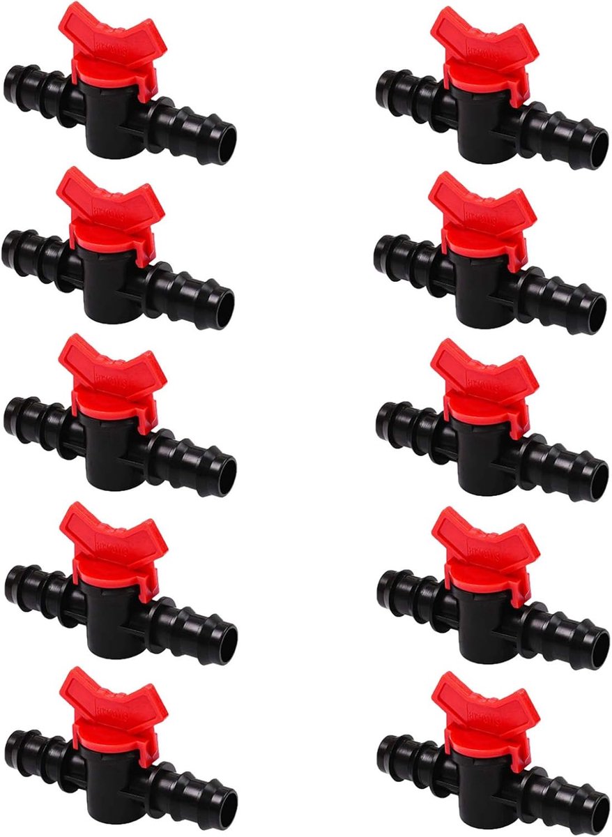 Tuinkraan Ventiel 10 Stuks - Kunststof - Waterdoorlaatbaar - Gemakkelijk te installeren - ShopVlot
