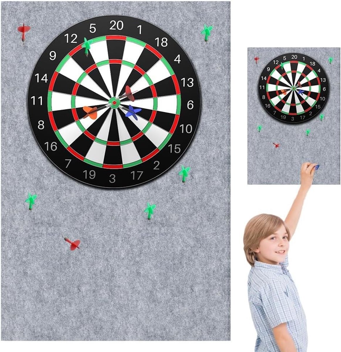 Solidchoice - Dartboard Wandbescherming van Vilt voor Optimale Bescherming