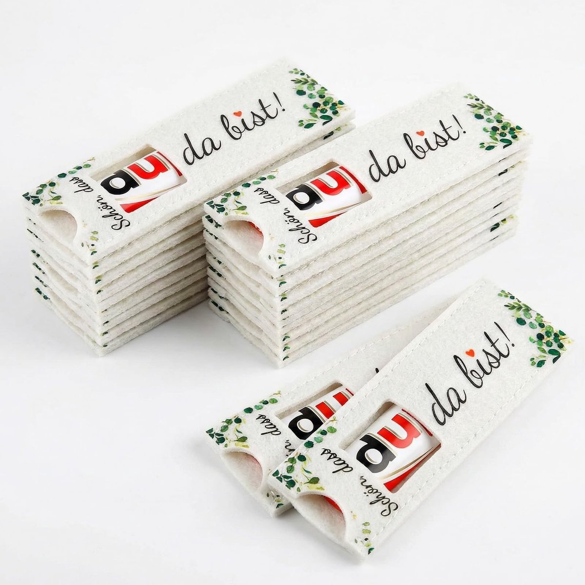 Solidchoice - Set van 20 Vilten Hoezen voor Chocolade Geschenken