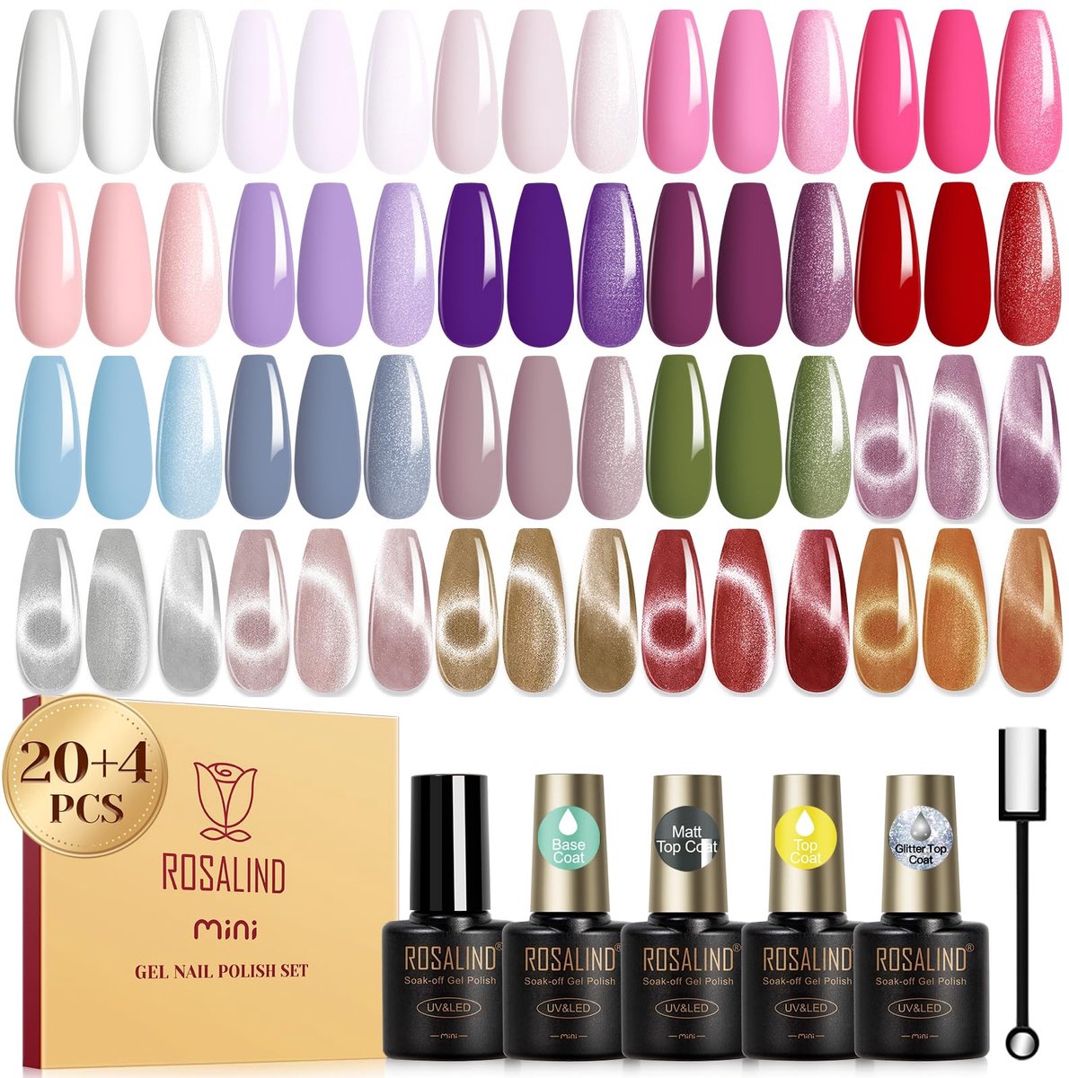 Solidchoice - 24-delige UV Gel Nagellak Set in Diverse Kleuren