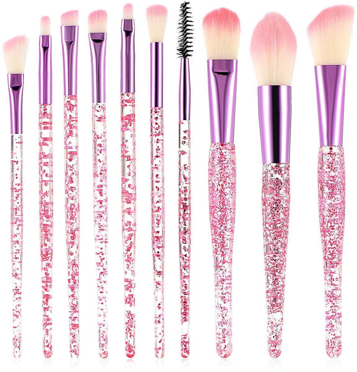 Solidchoice - 10-delige Glitter Make-up Kwasten Set voor Professionele Toepassingen