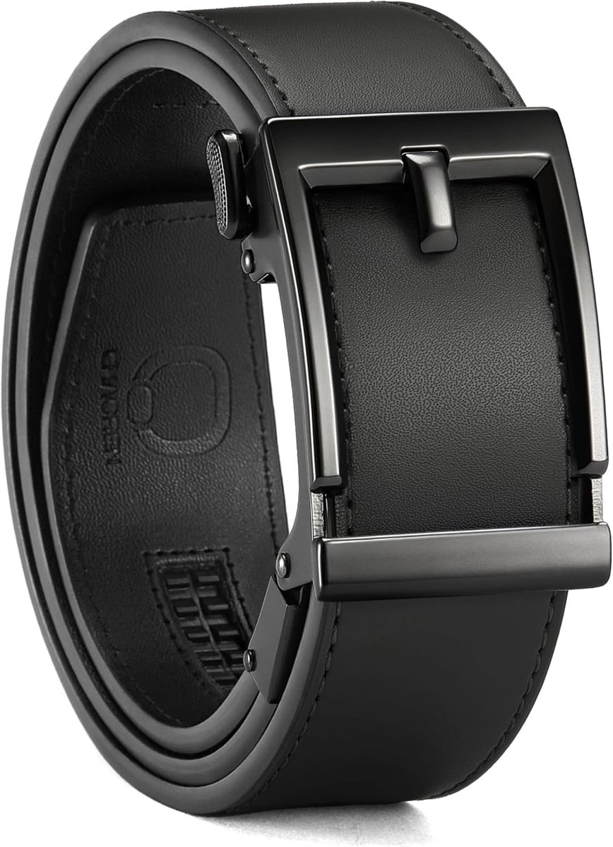 Leren riem 38mm breed - automatisch - geen gaten - casual stijl - ShopVlot