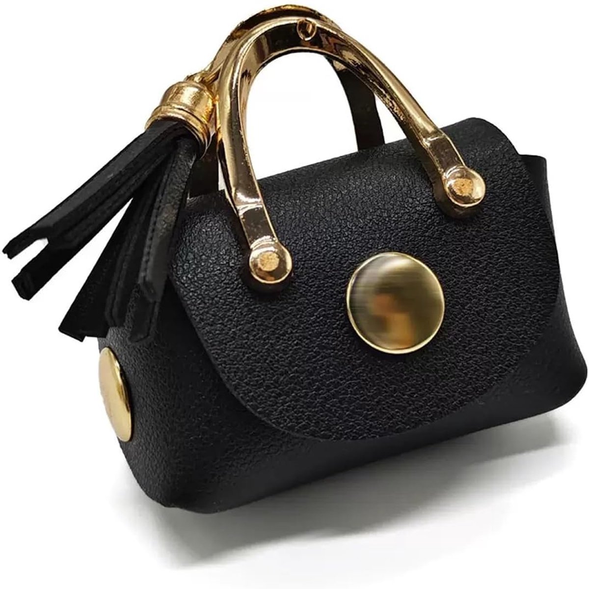 Mini tas voor vrouwen - multifunctionele leren etui - sleutelhanger - elegant organiser voor sleutels en lippenstift - ShopVlot