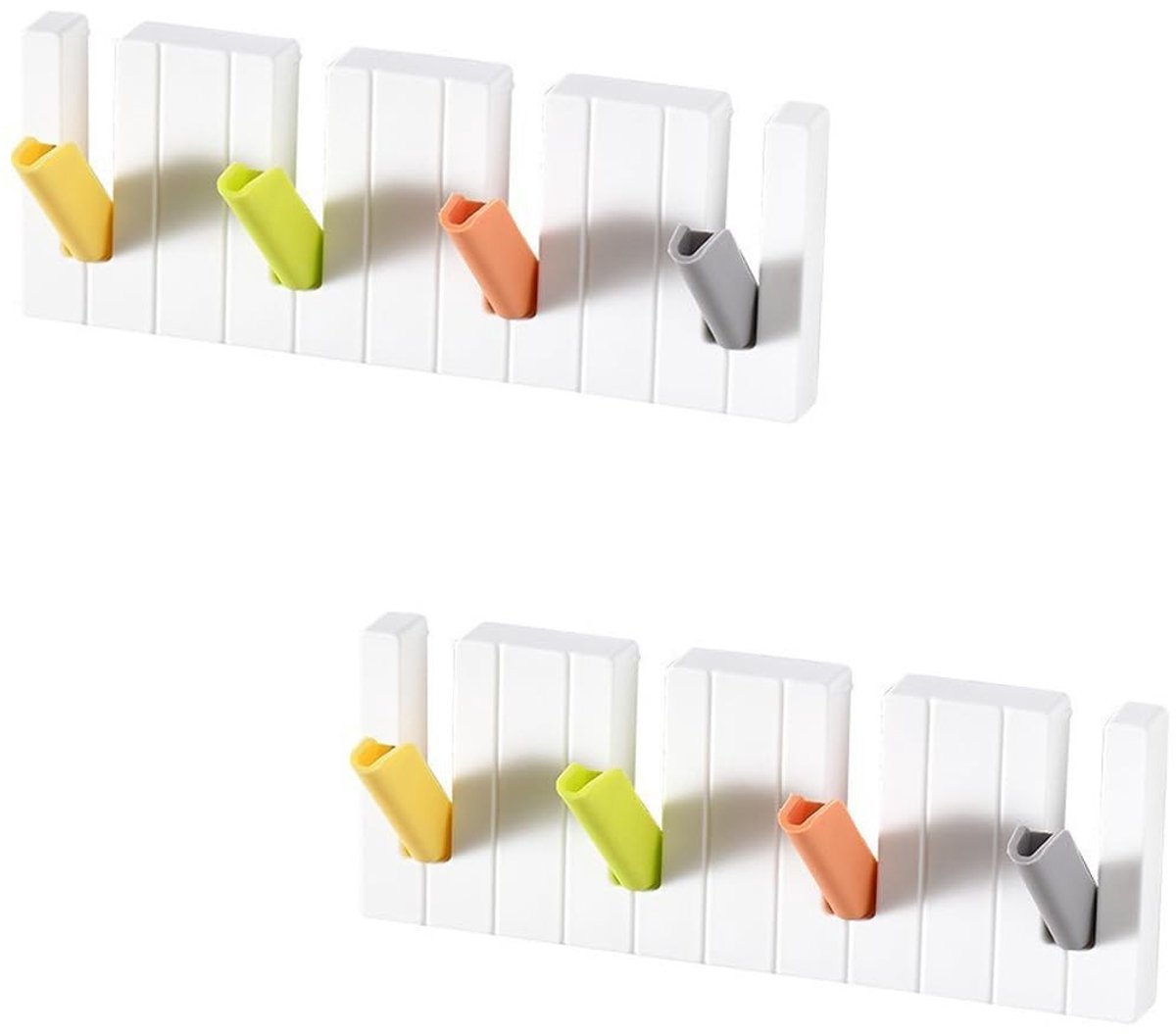 Solidchoice - Set van 2 Zelfklevende Wandhaken voor Multifunctioneel Gebruik