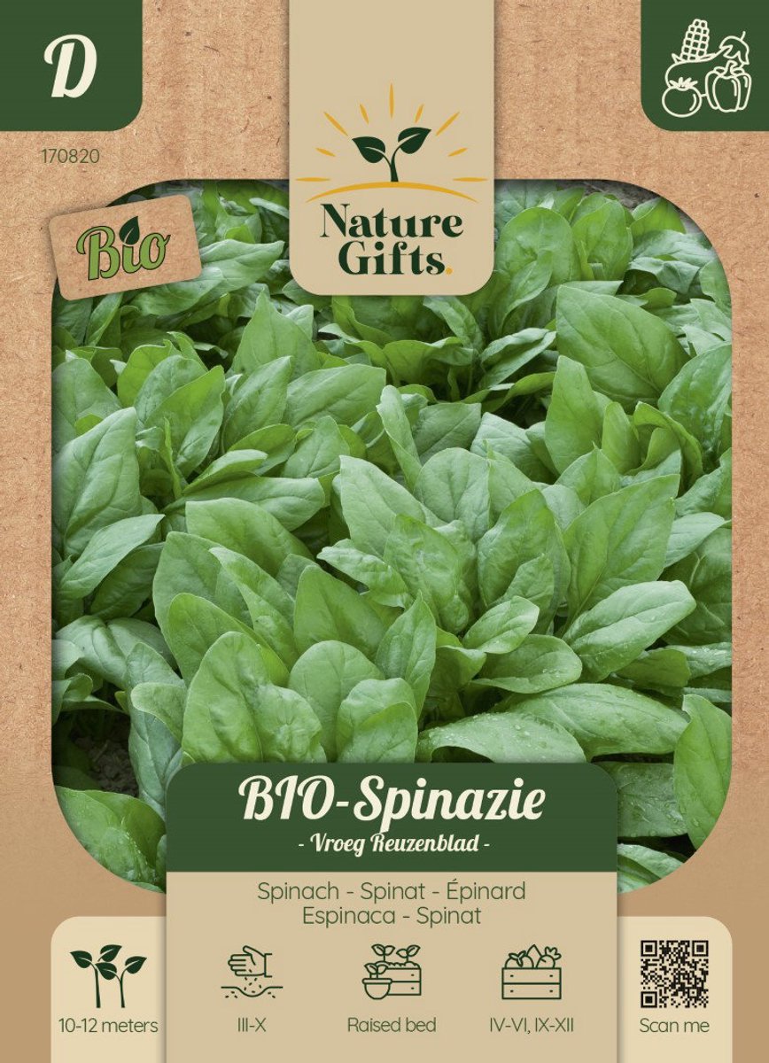 BIO Spinazie groentenzaad Nature Gifts Baltus