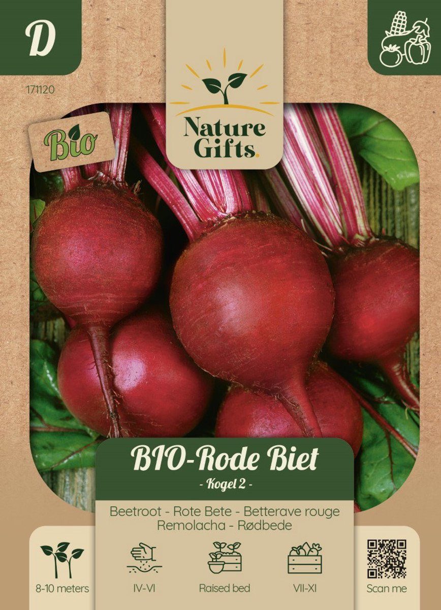 BIO Rode biet Rode Kogel 2 / Sturoman groentenzaad Nature Gifts Baltus