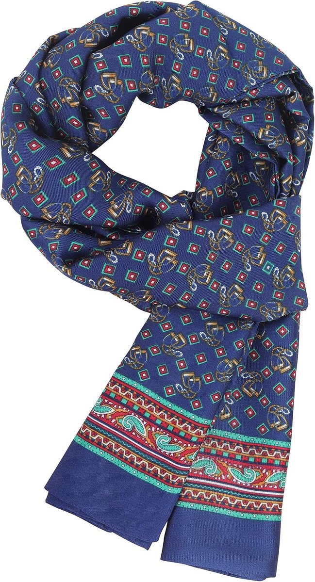 Heren sjaal 170×30cm - kunstzijde - dubbelzijdig - perfect voor casual en zakelijke outfits - ShopVlot