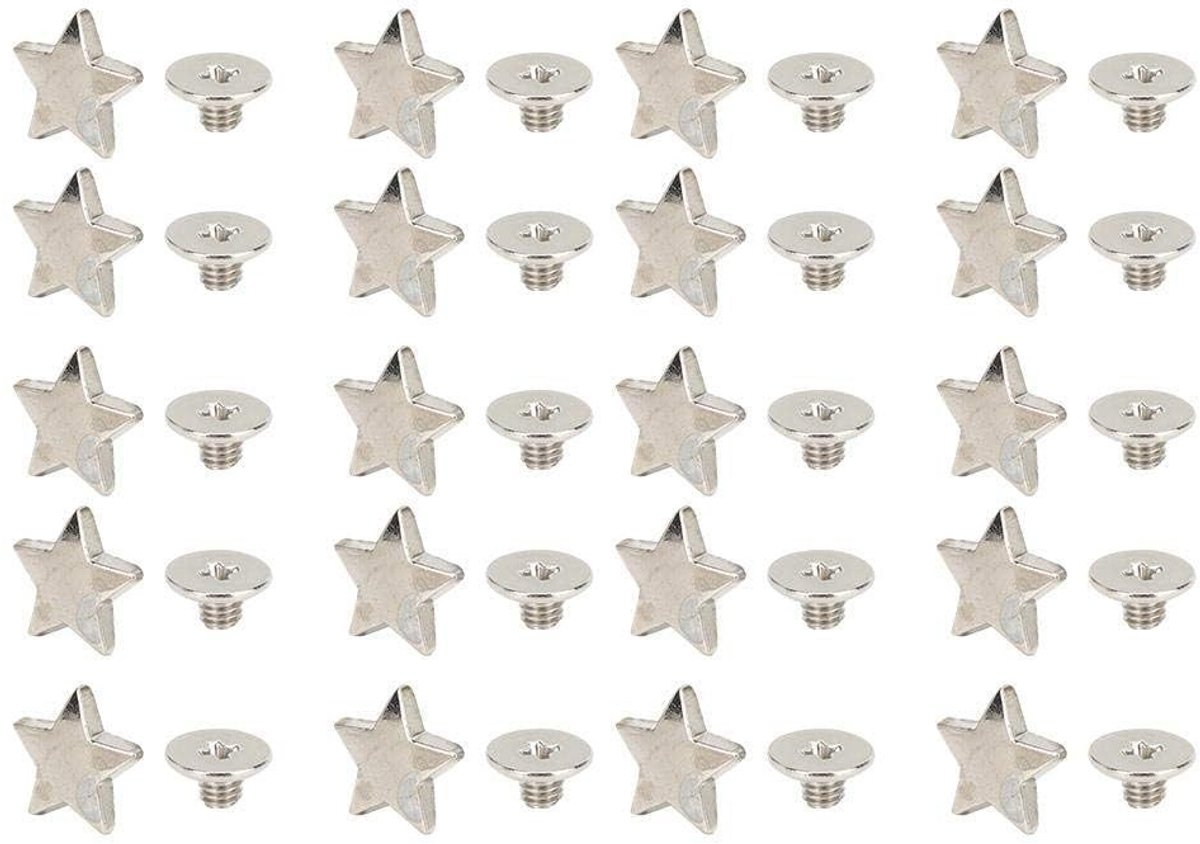 Solidchoice - 20 Stuks Stervormige Nieten voor Kleding en Schoenen