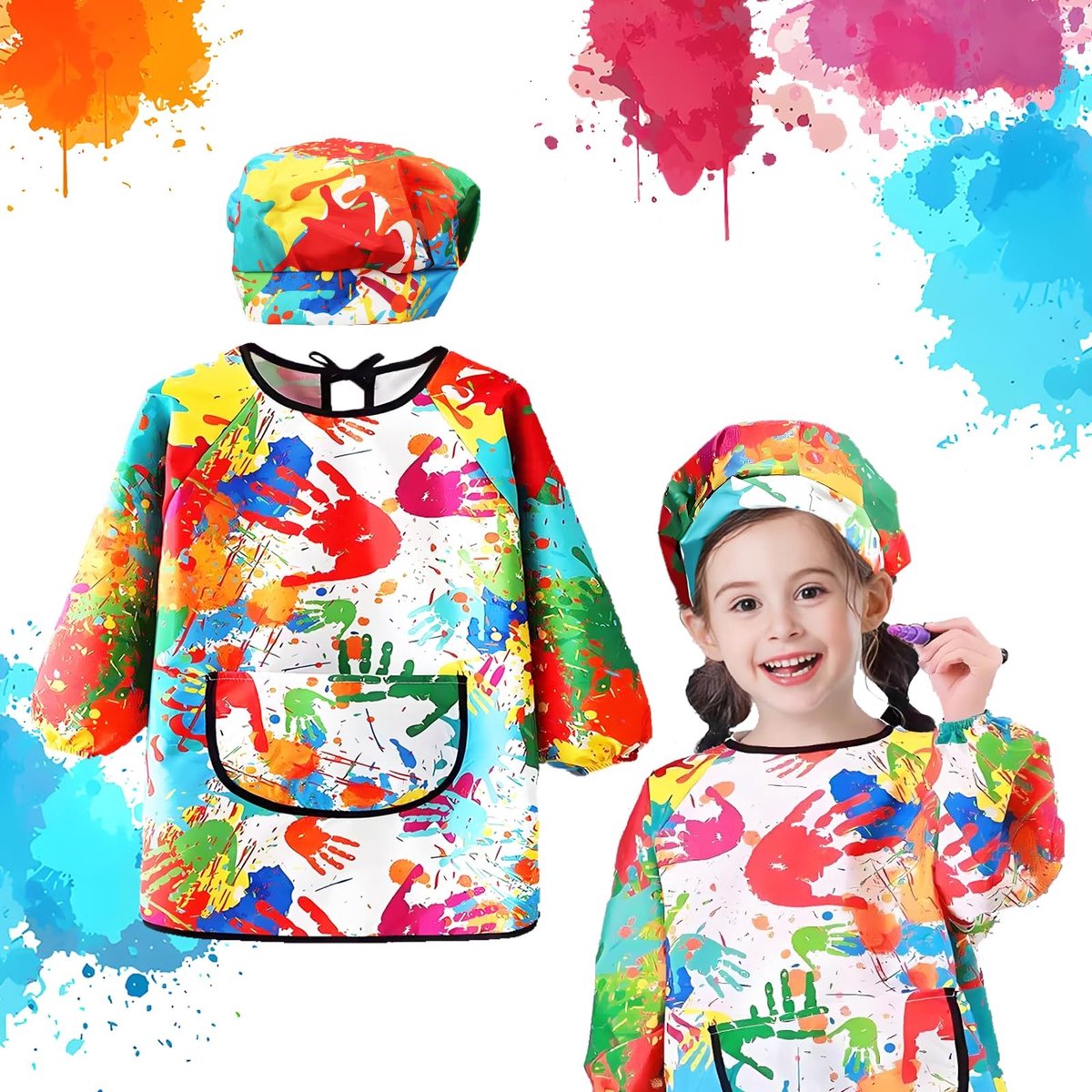 Solidchoice - Verstelbaar Kinderschort voor Creatieve Activiteiten